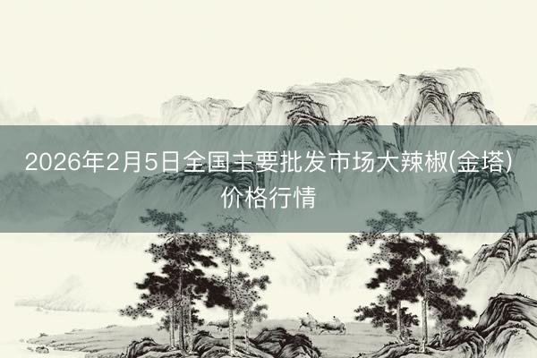 2026年2月5日全国主要批发市场大辣椒(金塔)价格行情