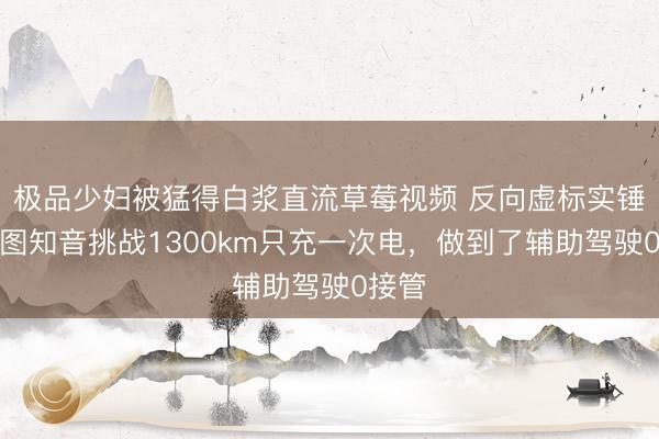 极品少妇被猛得白浆直流草莓视频 反向虚标实锤！岚图知音挑战1300km只充一次电，做到了辅助驾驶0接管