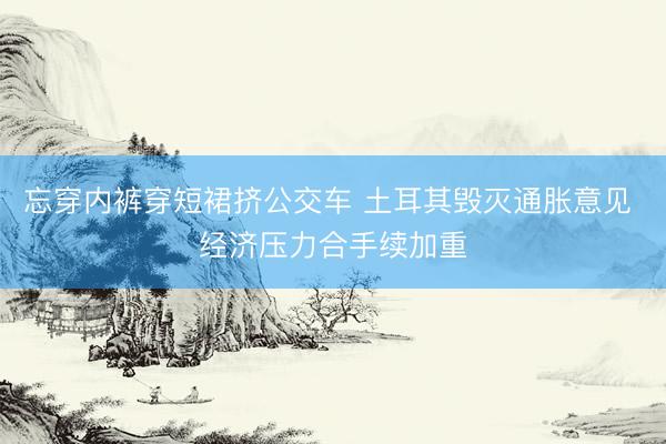 忘穿内裤穿短裙挤公交车 土耳其毁灭通胀意见 经济压力合手续加重