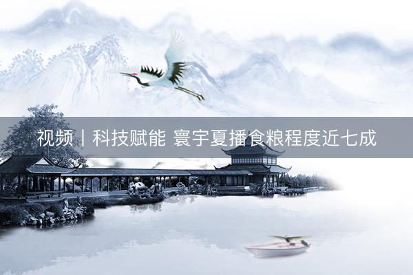 视频丨科技赋能 寰宇夏播食粮程度近七成